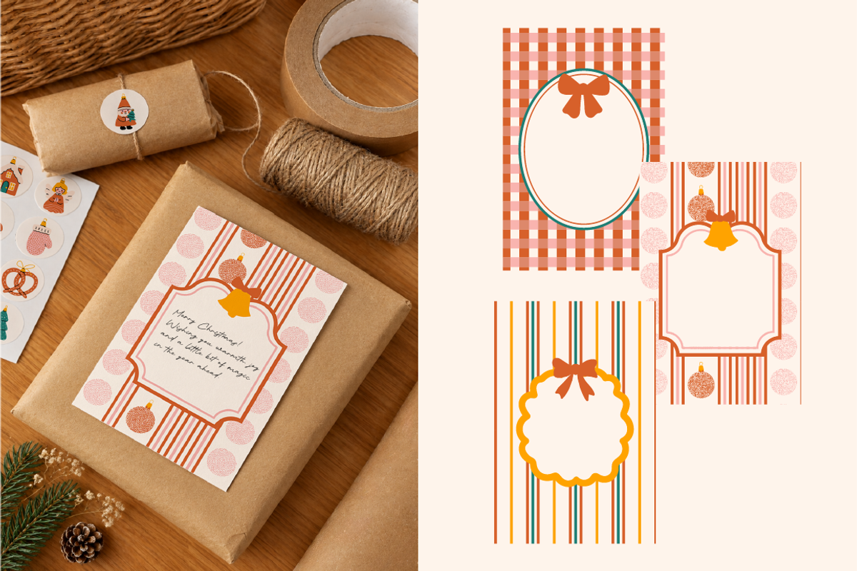 140 Cozy Retro Christmas Clipart, a Seasonal Illustration by Zeukaa (Photo 11 of 21)