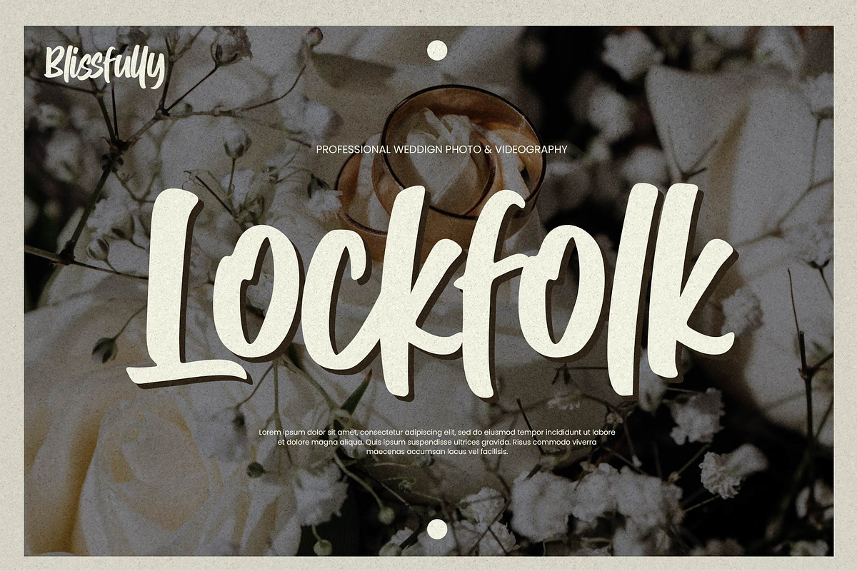 Blissfully – Brush Script Font, a Script Font by Gassstype (Photo 2 of 8)