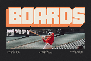 Boards - Condensed Sans Display Font