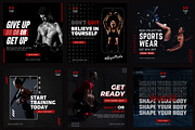 Canva instagram Gym Fitness Template, a Social Media Template by illycreative (Thumbnail 2 of 5)