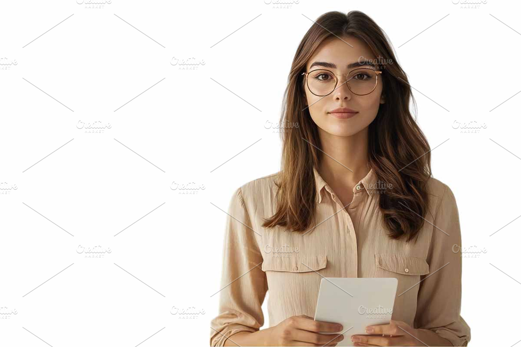 portrait of a young business woman, a Business Photo by VetalStock