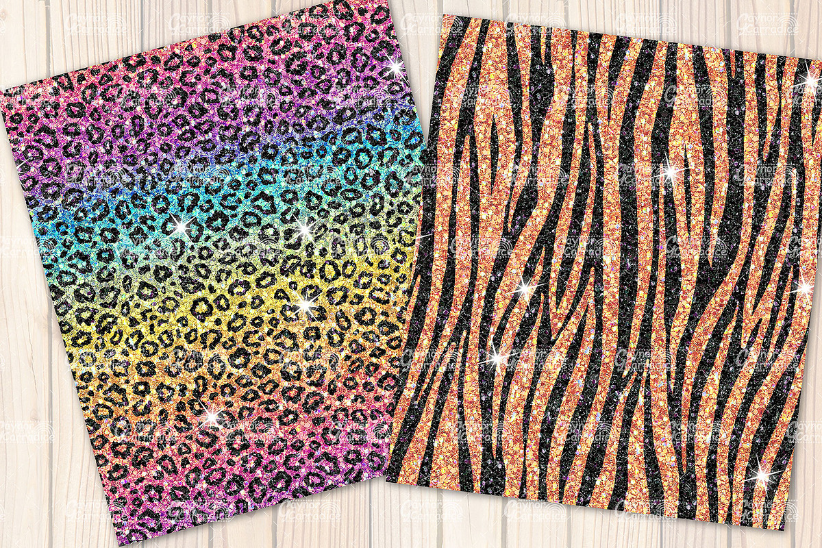 Rainbow animal print glitter, a Pattern Graphic by Gaynor Carradice Designs (Photo 7 of 7)