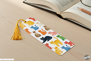 Whimsy Cats Bookmarks Png Bundle, an Animal Illustration by Markicha Art (Thumbnail 5 of 12)