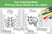 Insect Coloring Book for Kids, an Education Illustration by Mohammad Sarfaraz (Thumbnail 12 of 13)