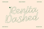 CS Renita Dashed, a Script Font by Craft Supply Co. (Thumbnail 1 of 8)