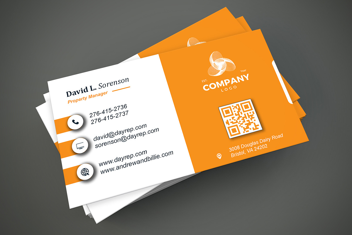 Urban Realtor Card PSD preview 3