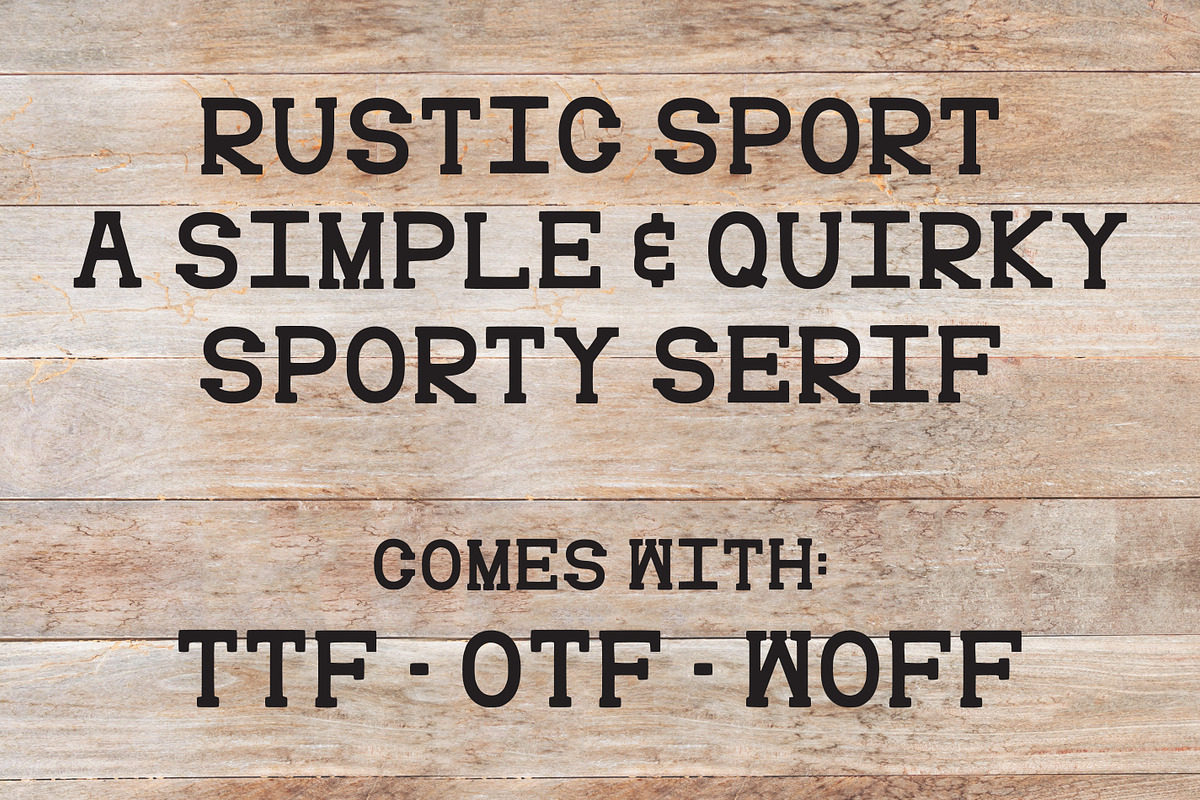 Rustic Sport Font Varsity Team Type, a Serif Font by SavanasDesign (Photo 7 of 7)
