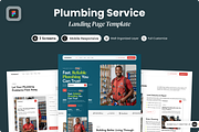 Fontanera - Plumbing Service Website, a Landing Page Template by SLAB! Design (Thumbnail 1 of 5)