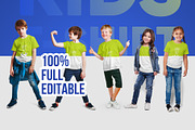 Mixed Kids T-Shirt PSD Mockups Vol6, a Shirt Mockup by Hi, Mock-Up! (Thumbnail 2 of 15)