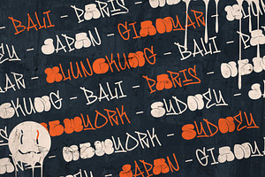 Famous Bomber Graffiti Mix Font