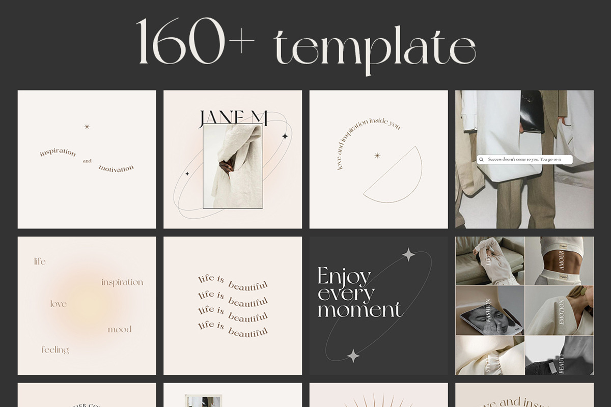 CANVA & PS / 160+ Aesthetic template, a Social Media Template by Simple có (Photo 2 of 19)