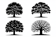 Four unique tree silhouettes, design, an Illustration by Amazin_art (Thumbnail 9 of 11)