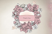 Wedding Invitation Set. Vintage, an Invitation Template by El-Studio (Thumbnail 5 of 6)