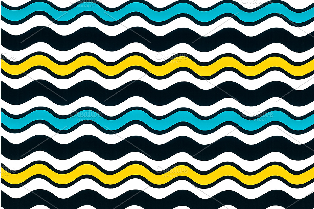 Colorful wavy patterns forming a, an Illustration by ZinetroN
