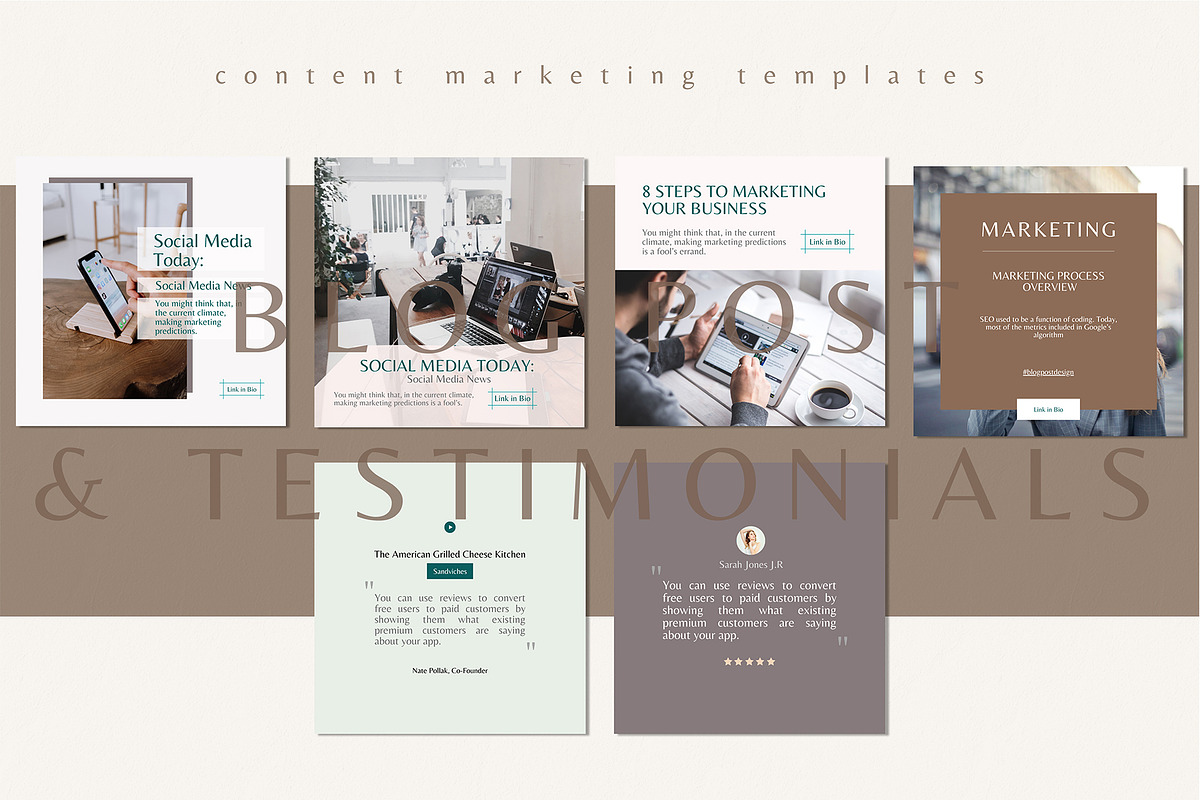 Content Marketing Template CANVA, a Social Media Template by goodesign (Photo 10 of 23)