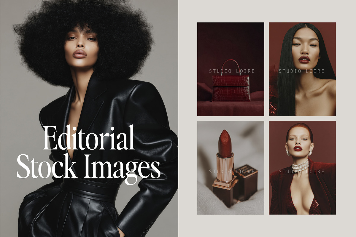 Burgundy Editorial Stock Images, a Beauty & Fashion Photo by Studio Loire (Photo 8 of 11)
