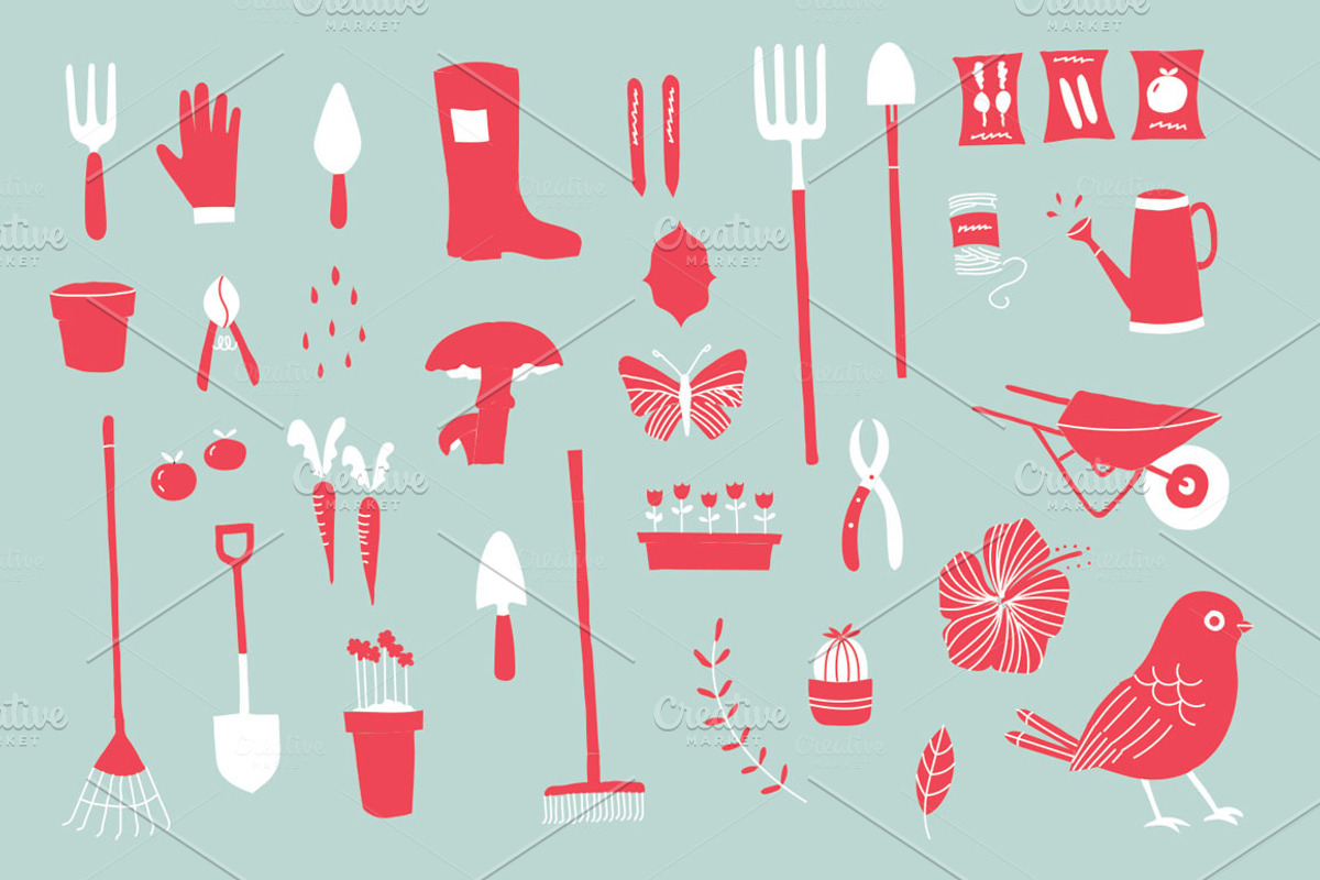 Gardening Tools and Plants, an Illustration by Goodputty (Photo 4 of 5)