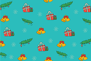 Christmas Doodle Wrapping design, a Pattern Graphic by Margarita I (Thumbnail 3 of 3)