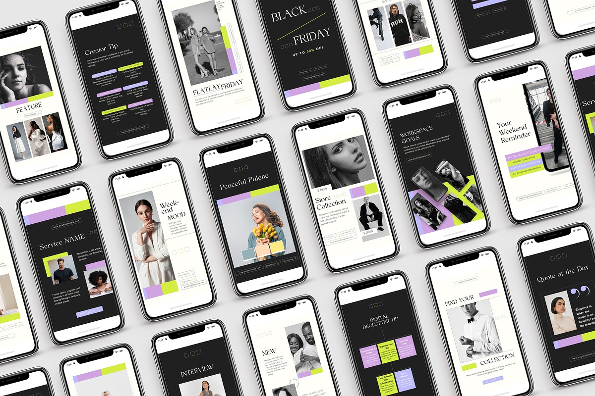 150 Animated Canva Instagram Pack, a Social Media Template by TheBrightGrap (Photo 2 of 11)