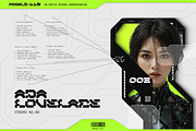 Makhlux 119 - Futuristic Typeface, a Sans Serif Font by Pengedar Seni (Thumbnail 4 of 11)