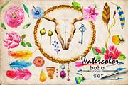 Watercolor boho collection, an Illustration by Eve Farb (Thumbnail 3 of 5)