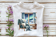 Watercolor Northern Lights Clipart, an Illustration by Libby Wishes (Thumbnail 6 of 6)