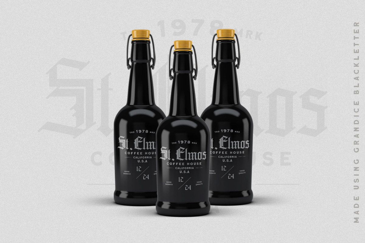 Grandice - Blackletter Typeface, a Blackletter Font by Letterhend Studio (Photo 2 of 9)