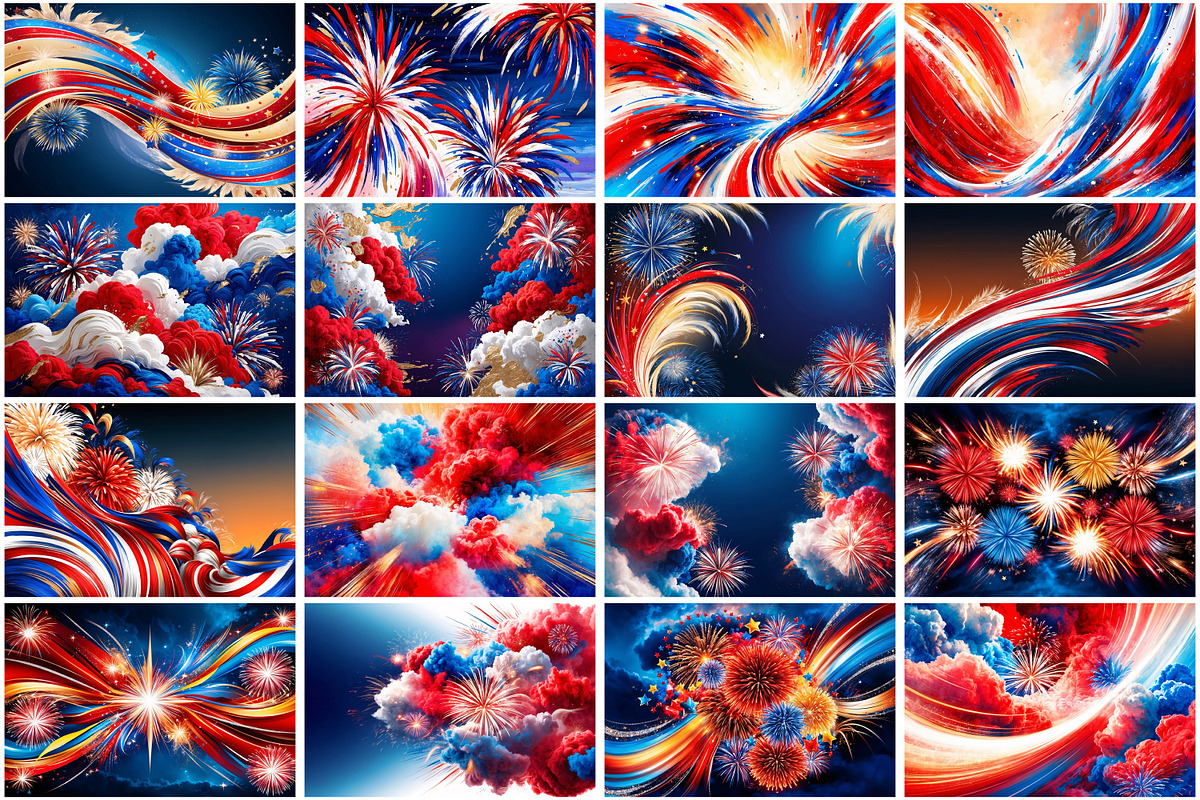 4th of july Digital Paper, a Texture Graphic by Forhadx5 (Photo 4 of 8)