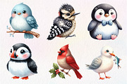 Cute Birds Sublimation Clipart PNG, an Illustration by Dream Creation (Thumbnail 4 of 7)