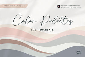 Procreate Color Palette Bundle, a Palette Add-On by Point and Poem