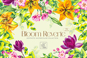Bloom Reverie Watercolor Collection, a Decorative Illustration by SashaKondr (Thumbnail 1 of 14)