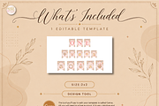 First Birthday ONE Banner Template, a Marketing Template by KennedyStudio (Thumbnail 6 of 6)