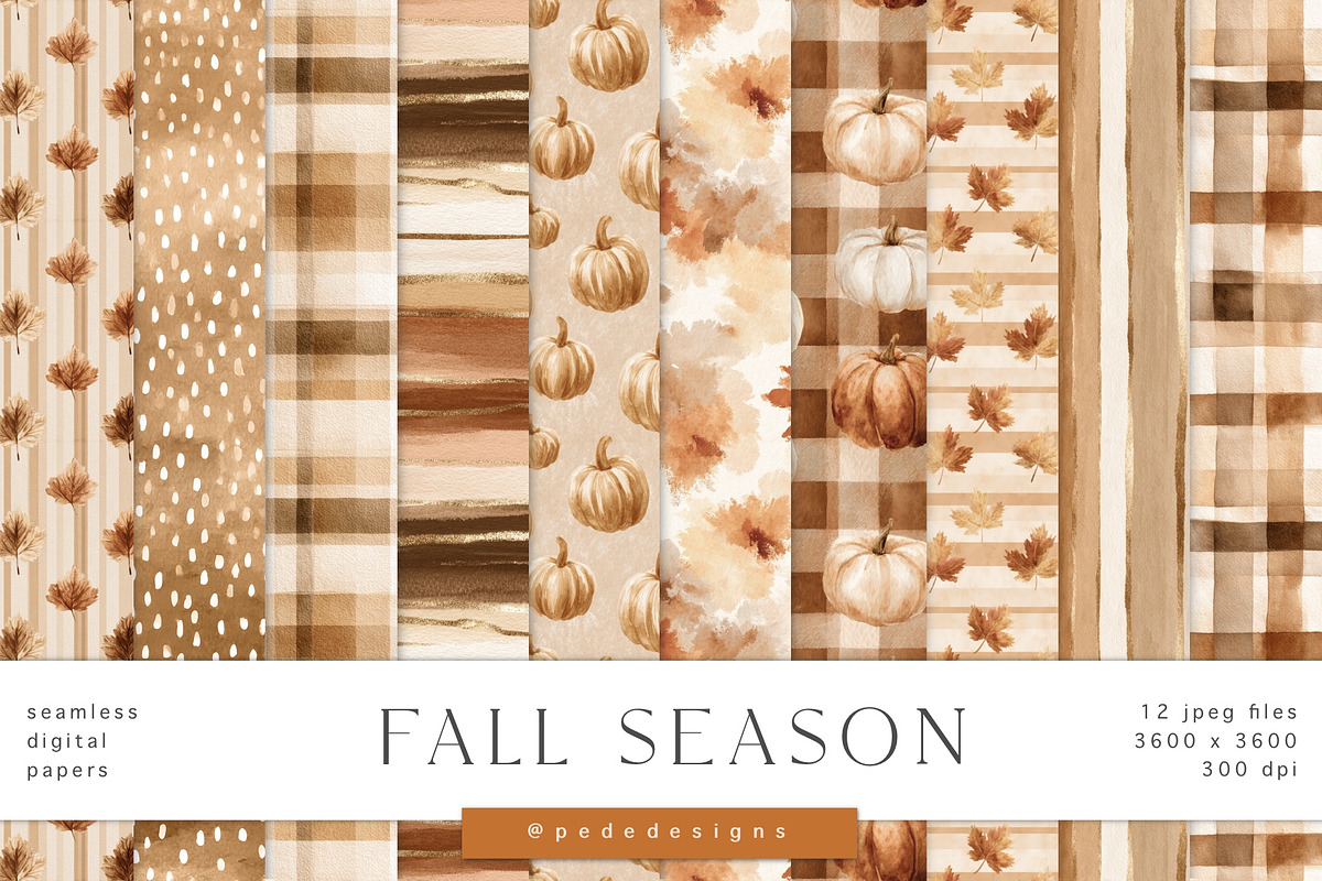Fall Season Collection, a Seasonal Illustration by PeDe Designs (Photo 25 of 32)