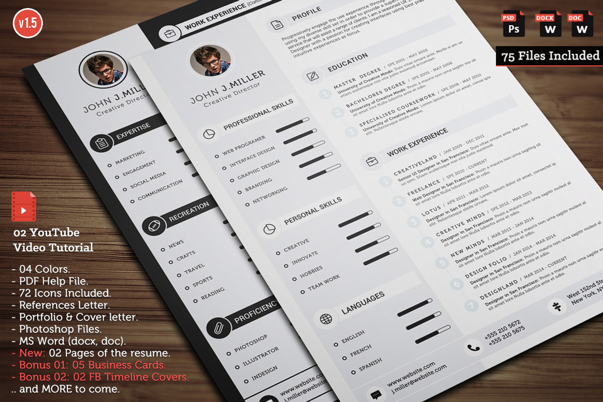 Clean CV Resume, a Resume Template by CodePower (Photo 1 of 5)