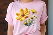 Daisy Flower Watercolor Cliparts, an Illustration by RobertsArt (Thumbnail 3 of 7)