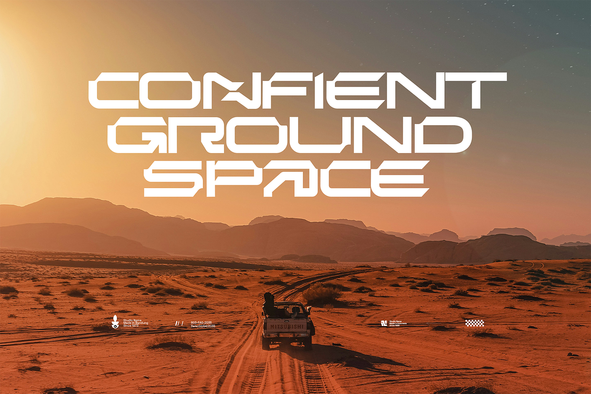 Gluf-Futuristic Font, a Sans Serif Font by Fortunes Co (Photo 6 of 8)