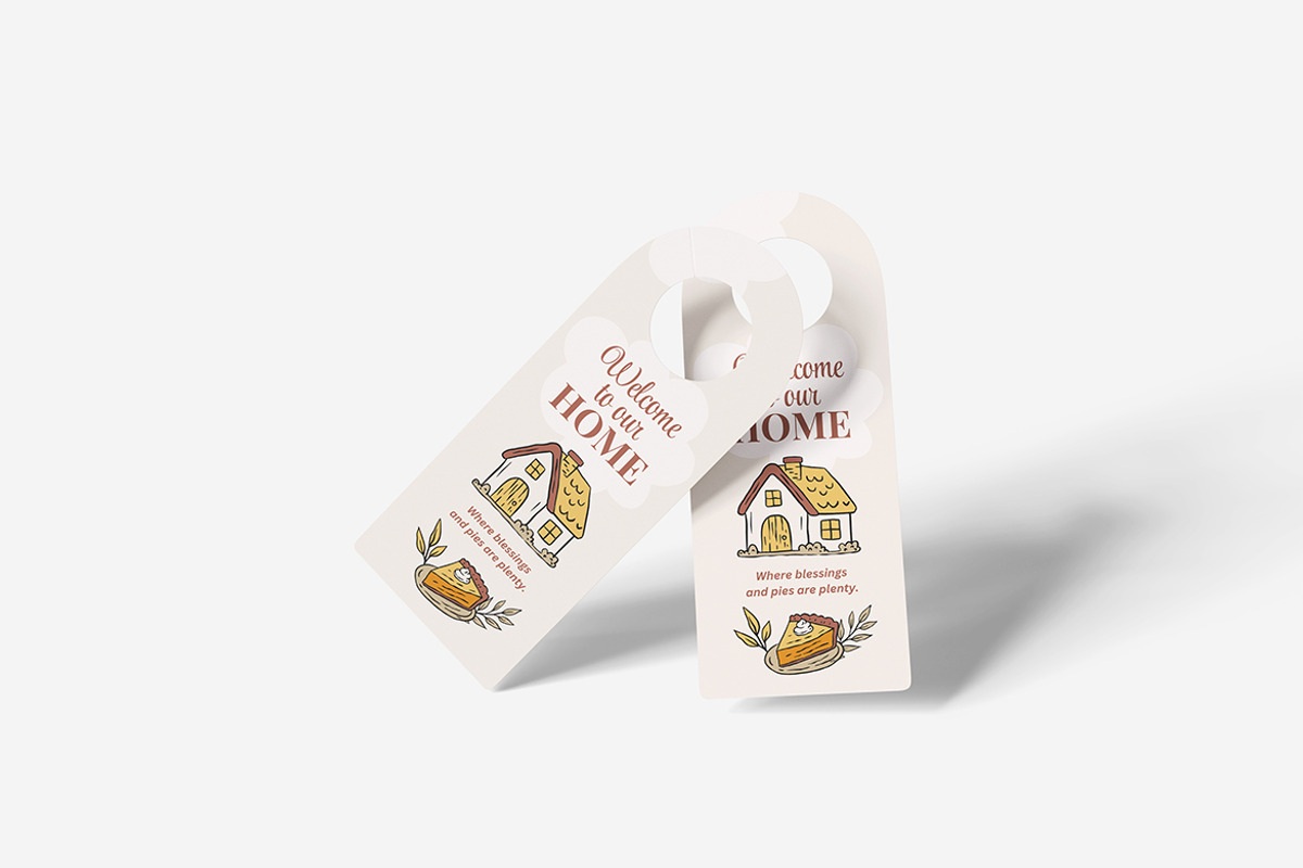 Door Hanger Mockup, a Product Mockup by MrLetters (Photo 5 of 5)