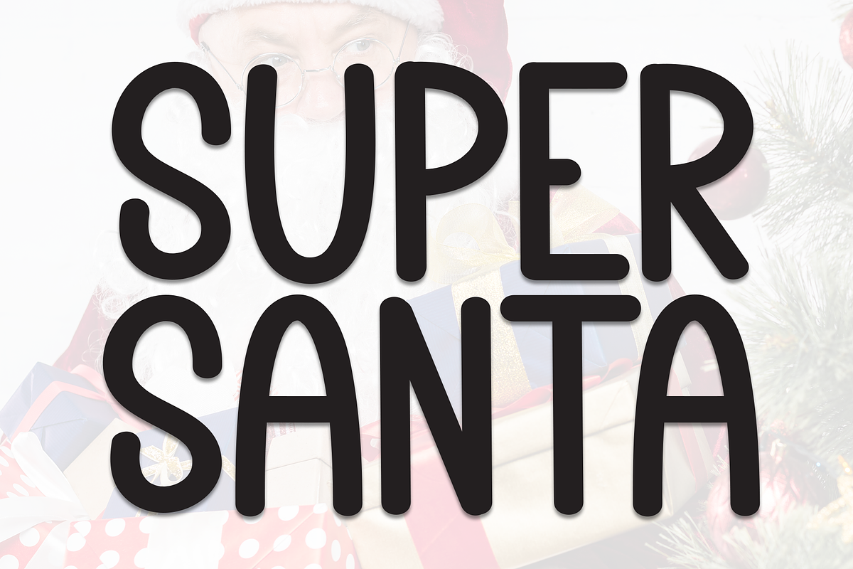 Super Santa | Script Font, a Script Font by Scratchones (Photo 1 of 8)