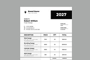 Invoice Template, a Stationery Template by MightyDesign (Thumbnail 2 of 8)