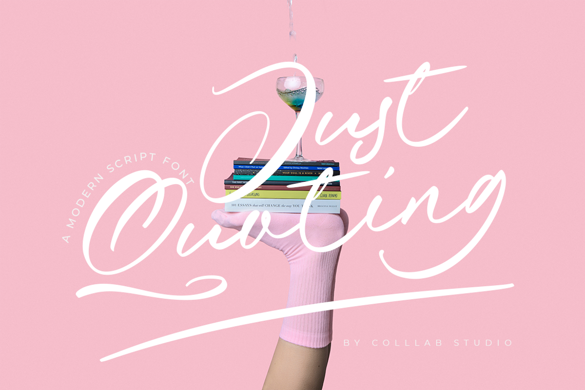 Just Quoting | A Script Font, a Script Font by Colllab Studio (Photo 1 of 24)