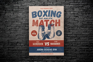 Boxing Match Flyer