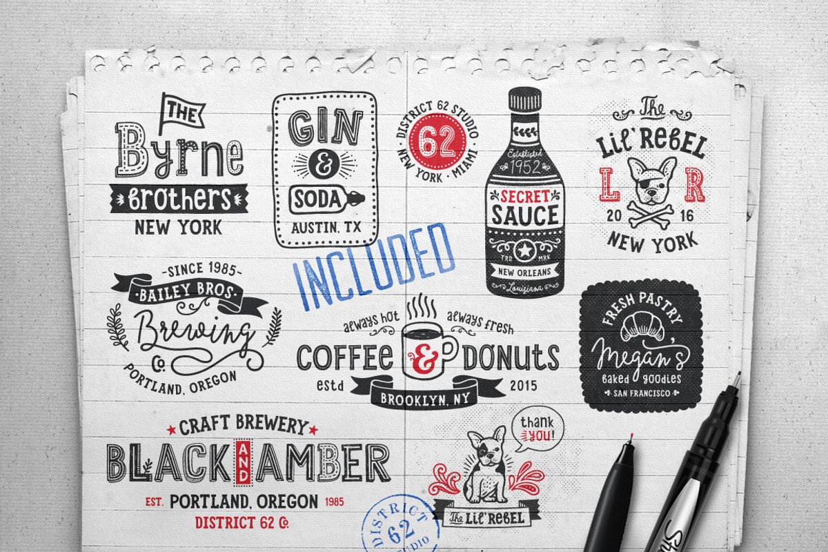 Lil' Rebel Font Collection preview 5