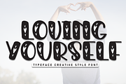 Loving Yourself | Script Font, a Script Font by Scratchones (Thumbnail 1 of 8)