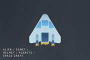 12 Vibrant Space Icons, an Outline Icon by Milktoast (Thumbnail 7 of 12)