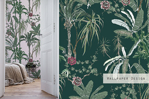 Chinoiserie. Seamless Patterns