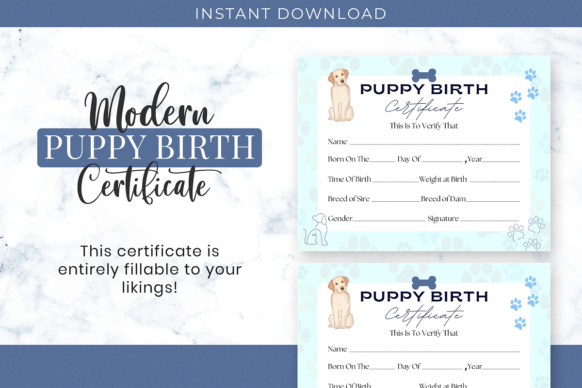 Puppy Birth Record Sheet, a Templates & Theme by Snapybiz (Photo 4 of 8)