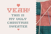 Lockdown Christmas - knitted fonts, a Font by kaer_shop (Thumbnail 12 of 12)