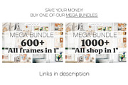 Minimal Frames Bundle - 27 Mockups, a Print Template by VNmockup (Thumbnail 7 of 8)