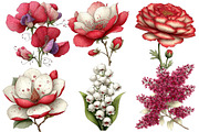 Whimsical Spring flower clipart, an Illustration by Designworld (Thumbnail 3 of 5)