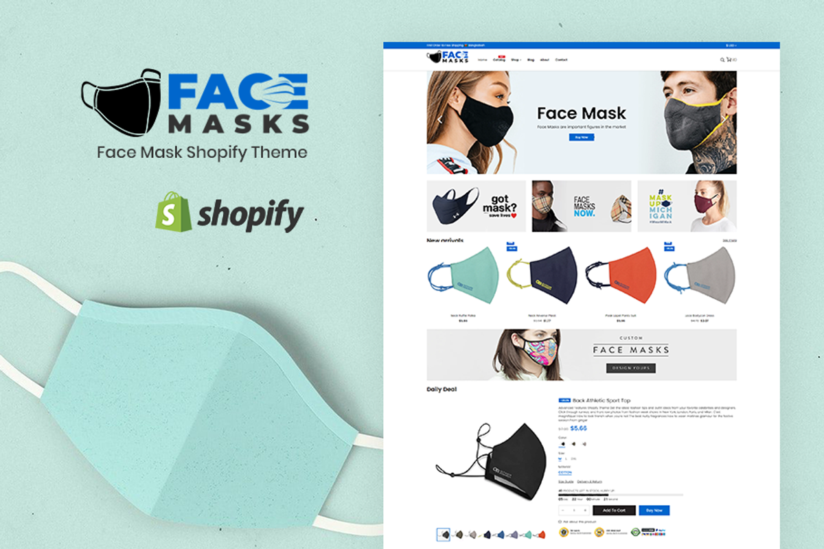 Face Mask Shopify Theme & Template, a Shopify Template by ThemeTidy Shopify Agency